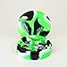 FanRoll Silicone Round Dice Case: Green/Black/White, Role Playing Game Dice Accessories for Dungeons and Dragons