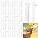 Anglecai 50 Pieces Deer Urine Wicks, White Wicks for Deer Scent Hunting Buck Doe Pee Drags for Absorbing Whitetail Doe Urine Drags