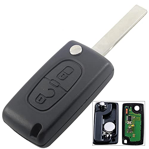 Clé télécommande 433MHz avec puce PCF7941 ID46 pour Citroën C2 C3 C4 C5 et Peugeot 307 408