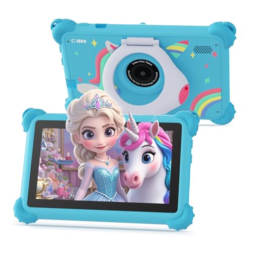 Image of C idea 2025 Kids Tablet, Tablet for Kids 3-7,7 Inch Kid Tablets Android 13, 32GB Storage Toddler Tablets,Parental Control, Dual Camera, WiFi, Bluetooth, Long Battery Life,Educational Apps,Blue