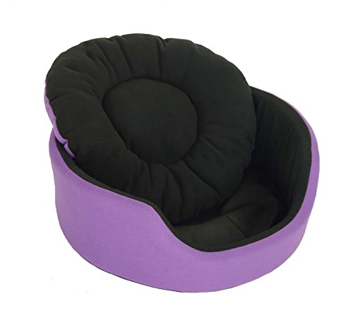 Image of Fluffy's Polyester Luxurious Both Side Soft Dog /Cat Bed (Purple, Large)