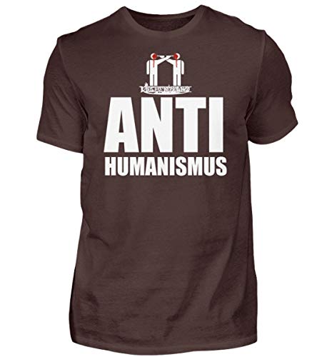 T-shirt anti-humanisme homme marron, le look underground pour vos soirées concert
