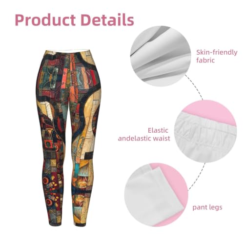 Leggings de compresión suave para mujer con diseño de guitarra ropa de gimnasio cómoda 6