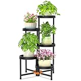 VASZOLA 5-Stufiger Zusammenklappbarer Pflanzenständer für den Innenbereich...