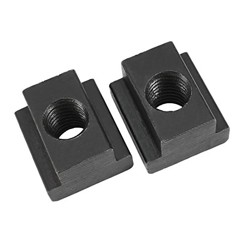 Aexit 2pcs Steel quality Parts T-Slot Nut Grade 10.9 Tapped Through M14 Thread 5/16