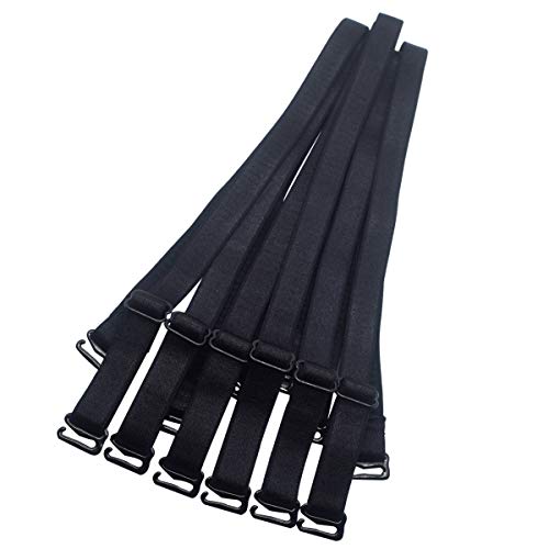 DoHope Adjustable Bra Straps Replacement 10/12/15/18/20mm Wide Black White Beige