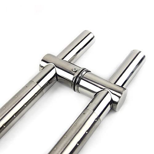 Perillas de puerta de madera y cristal con diseño de alta resistencia inoxidable 4