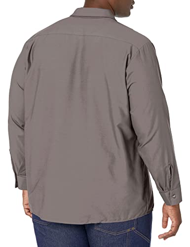 Image of Red Kap Men's Long Sleeve Industrial Work Shirt | Moisture Wicking Button Up, Wrinkle Resistance Fights Fading & Stains
