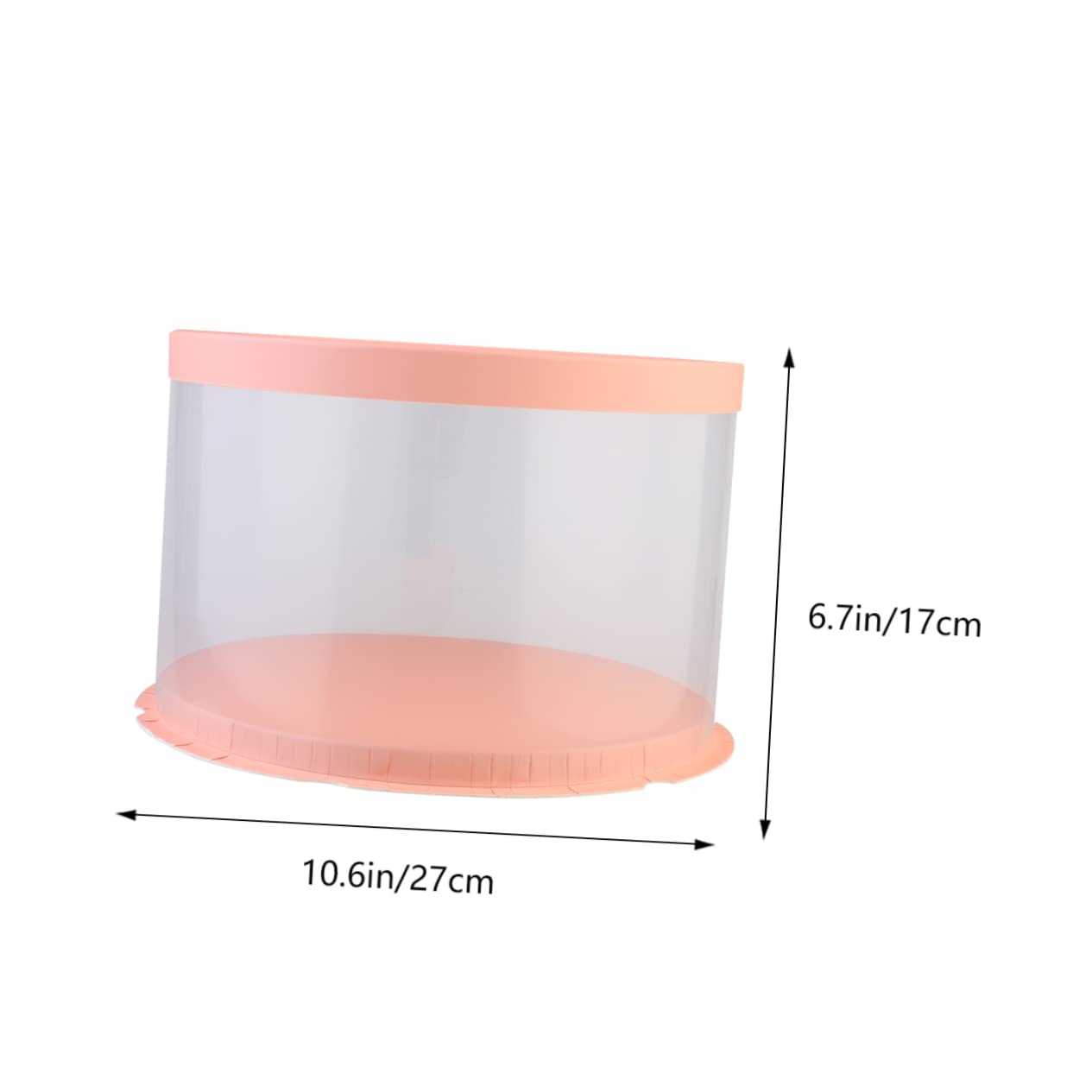 Alipis 8 Inch Round Baking Cake Packaging Box Cake Boxes Plates Set Paper Lid