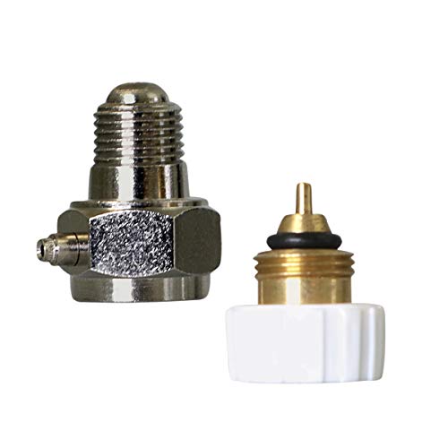 Image of Midline Valve 6I722 Radiator Steam Air Vent with Plastic Knob; Heat Regulator Valve; 1 /8 in. MIP; Chrome Plated Steel