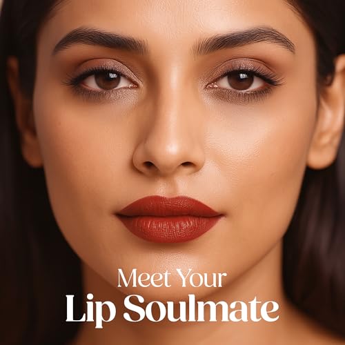 Image of Hilary Rhoda Matte Love Non Transfer Liquid Lipstick | Lightweight & Matte Finish | Waterproof Lipstick for Women | Long Lasting & Non-Drying Lipstick | 5ml (Cocoa - Shade 17)