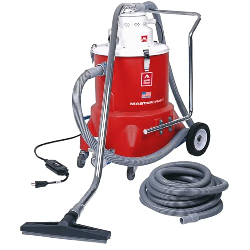 Mastercraft Pump-Out Flood Vacuum 20 Gallon | Continuous Discharge While Vacuuming | Flood & Water Damage Recovery | 1.3 HP 94 CFM | 50 ft Discharge Hose Included | Commercial Grade