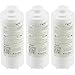 Global Industrial Global Pure Replacement Water Filter PFAS, 3,600 Gallon Capacity, Drinking Fountain and Bottle Fillers Replacement Filter, Cold Water Filter Only, 3/Pack
