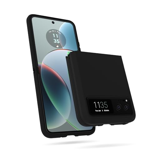 Case-Mate Motorola Razr 40 Case [6.9”, 2023] [12ft Drop Protection] [Wireless Charging Compatible] Tough Black Phone Case for Motorola Razr 40 - Anti-Scratch Technology, Shockproof Materials, Slim Fit