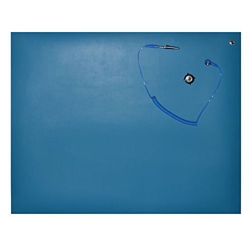 Aituo 500 x 600 Desktop Antistatische ESD Aarding Mat Computer PC bouwt Voorkomt opbouw van statische elektriciteit (blauw)