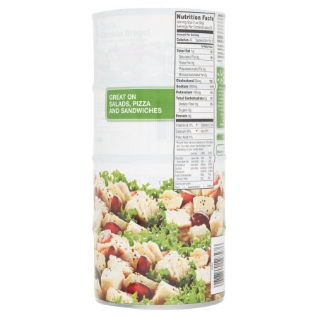 Great Value Fully Cooked Chunk Chicken Breast with Rib Meat in Water - Thumbnail 3