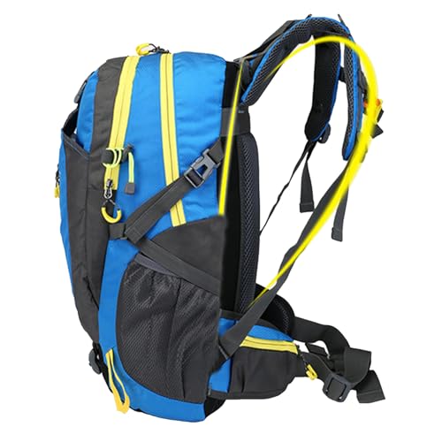 wqibq Mochila de viaje ligera, mochila de senderismo – Mochila ligera de trekking con de hidratación | Mochila de senderismo para hombre, impermeable para correr, ciclismo, ciclismo, azul