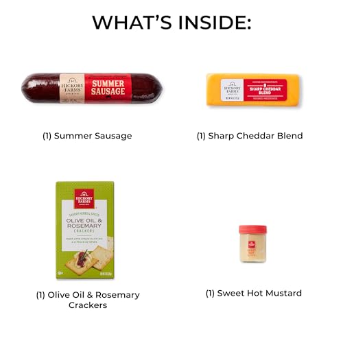 Hickory Farms Gourmet Meat & Cheese Small Gift Box - Gourmet Food Gift Basket | Charcuterie Board Food - Meat And Cheese | Christmas Gift Basket | Father'S Day Gift Basket | Holiday Gift Basket thumb #2