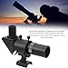 6X30 Finder Scope with 120mm Length 30mm Aperture, Green Film Coating, 90 Degree Viewing Angle, Aluminum Bracket for Astronomy Telescope