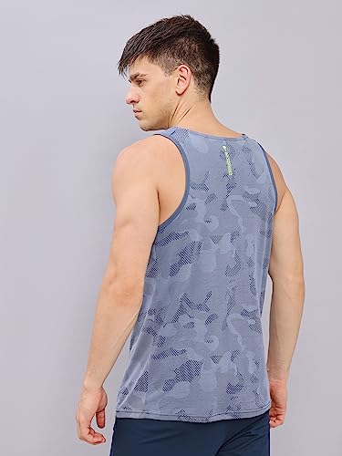 Image of TECHNOSPORT Mens Crew Neck Gym Vest