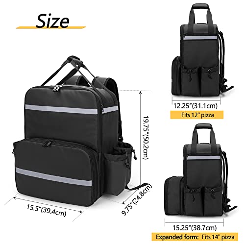 Trunab TN08701 Expandable Food Delivery Backpack thumb #5