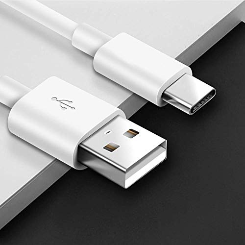 Image of Fast Charger for Oppo A9 2020 Charger Original Adapter Like Mobile Fast Charging Power Adapter | Android Charge with 1 Meter USB Type-C Charging Data Cable [2.4 Amp, White ]