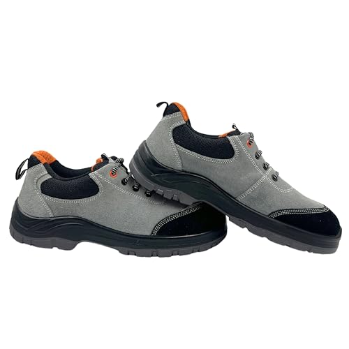 Image of Allen Cooper Double Duty Safety Shoe | Sporty Design, 200J Steel Toe Cap, Anti-Skid, Heat, Water & Oil Resistant Heavy Duty Footwear, 09 INDIA /UK