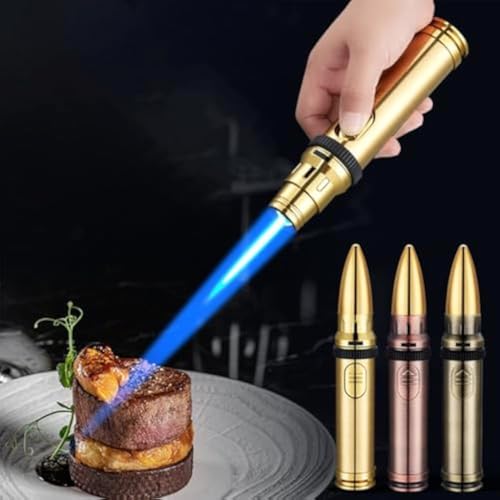 Encendedor antorcha soldadura azul butano recargable miniatura 3