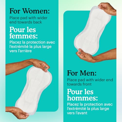 Image of Because Overnight Incontinence Booster Pads for Men and Women, Adds 4 Cups Extra Absorbency to Adult Diapers, Super Soft, Adhesive Strip Backing, Unisex, 20 Count