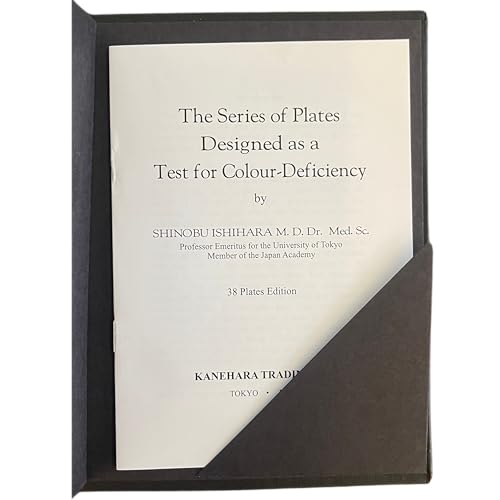Image of Ishihara Test Chart Books for Color Deficiency 38 Plates with User Manual and One Eye Occluder