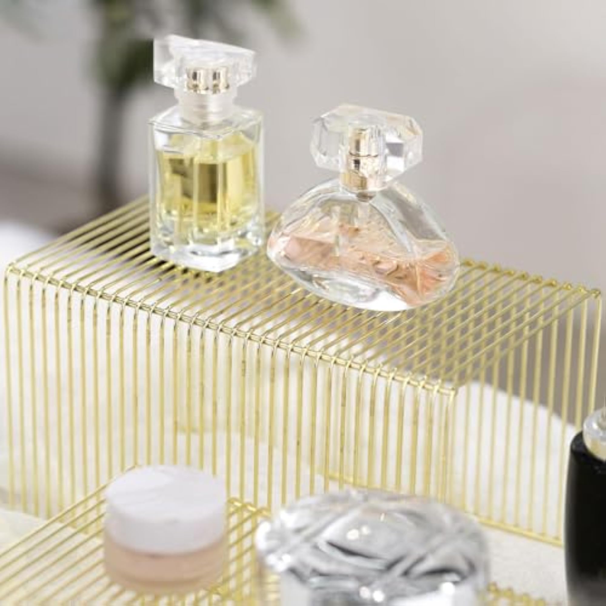 Perfume Organizer Rack Makeup Shelf for Dresser
