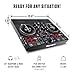 Numark Party Mix Live DJ Controller with Speakers, Lights, 2 Decks, Mixer, Audio Interface and Serato Lite