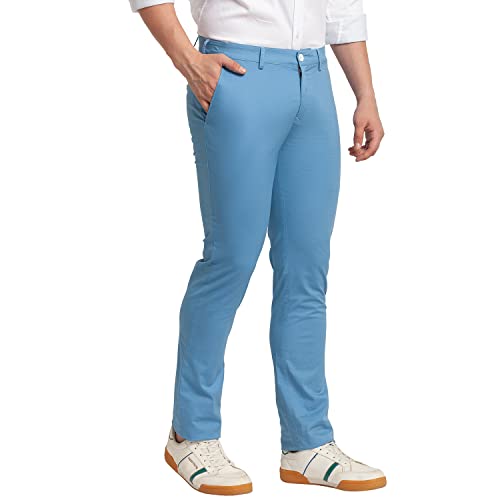Image of Colorplus Men's Cotton Blend Print Pattern Nuvo Fit Flat Front Casual Trouser