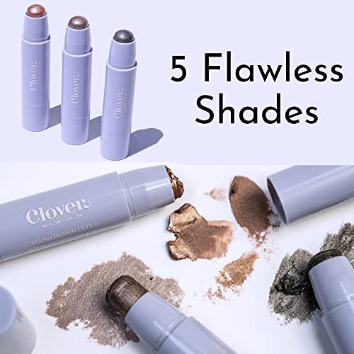 Clover Plush Pigment Cream Eyeshadow Stick Cruelty-Free & Vegan Eye Makeup, Showstopper #TOP4