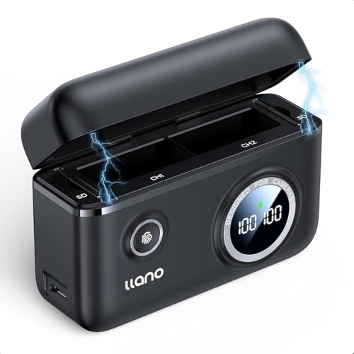 Chargeur GoPro Hero 13 llano double boîtier 18W noir
