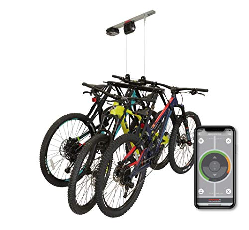 Garage Smart Multi-Bike Lifter, Motorized Bike Lift Hoist, Lifts 1,2, or 3 Bikes