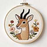 【Complete Punch Needle Starter Kit】 ：Our punch needle kit includes pre-printed cotton fabric（fabric size 30x30cm, patten size 18x18cm）, vibrant embroidery yarns, punch needle tool( our punch pen have lid more safe when use pen),and English instructio...