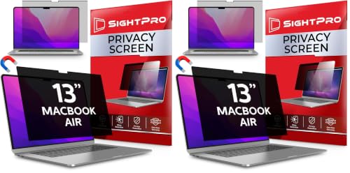 Image of Magnetic Privacy Screen for MacBook Air 13 Inch (2018, 2019, 2020, 2021, M1) Patented Removable Laptop Privacy Filter Shield and Protector (Pack of 2)