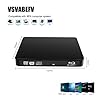 VSVABEFV Graveur DVD Blu-ray USB 3.0 RW graveur CD BD-RE 3D BD lecteur optique lecteur de graveur lecteur de DVD pour Mac OS ordinateur portable PC de bureau