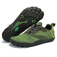 SAGUARO Barefoot Shoes Uomo Donna Scarpe Barefoot Minimaliste Traspiranti Scarpe a Piedi Nudi Leggere Scarpette Dita per Trail Running Trekking Palestra Verde,Gr.47