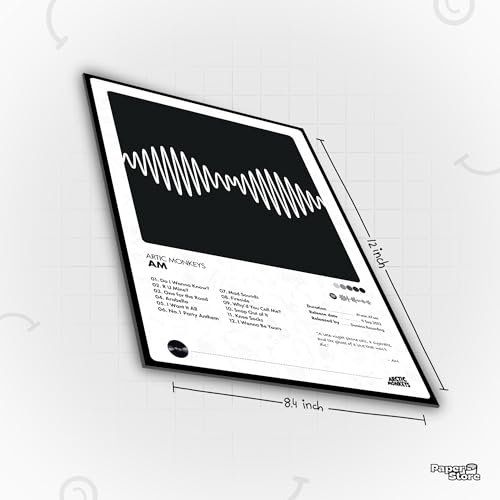 Image of Thepaper9store Pack of 8 - Arctic Monkeys Music Album Art Wall Posters (8.4 x 12 Inch) Adhesive Tape Included | Aesthetic Wall Decor for Bedroom, Living Room, Office