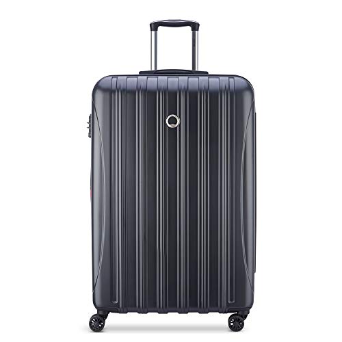 DELSEY PARIS Helium Aero, 29 Inch Checked-Large Luggage, Matte Black