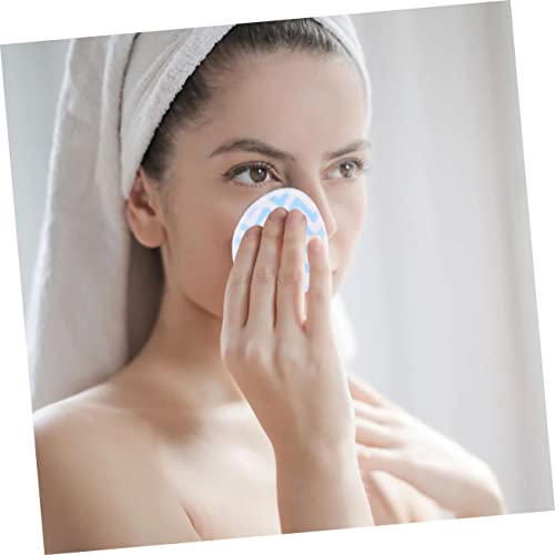 FOMIYES Esponja Bucha 7 Unidades Almofadas Removedoras De Maquiagem De De Veludo Rodadas De Algodão