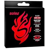 Encordoamento Solez Guitarra SLG – Cordas Aço Niquelado com DLP, Durabilidade Estendida, Maciez e Timbre Equilibrado 09 010 011 012 Original (0.09)