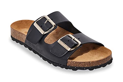 Sandales en cuir Zatix Les Tropéziennes ajustables avec semelle confort pour femme