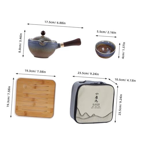 Juego de té de cerámica portátil y elegante, el obsequio especial perfecto para fechas señaladas 3