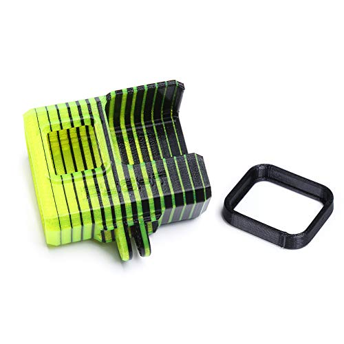Iflight 3D Printed Adjustable Camera Mounting Case Seat 0~40° Tpu Compatible Gopro Hero 5/6/7 Used For Titan Xl5/Dc5/Nazgul5/Sl5 Series Fpv Racing Drone Quadcopter Frame (Black & Yellow) #TOP6