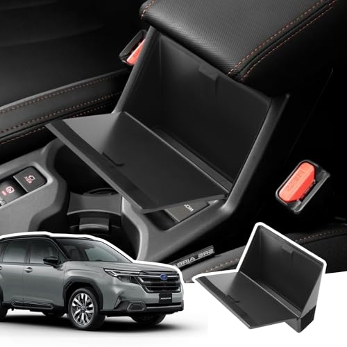 LANGBEAN スバル フォレスター 6代目 プライバシーボックス フォレスター SL5 SLG 専用 収納ボックス 小物入れ 車用インテリア フォレスター アクセサリー カスタムパーツ 収納 ボックス 滑り止め ラバーマット付き