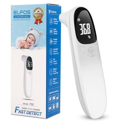 Lista de Termómetros especializados disponible en línea para comprar. 47 AXIDUN Termómetro Digital Infrarrojo Portátil, Termometro Digital Bebe, Termometro Digital, Termómetro Digital Infrarrojo Sin Contacto,Adecuado para Bebés, Niños y Adultos...