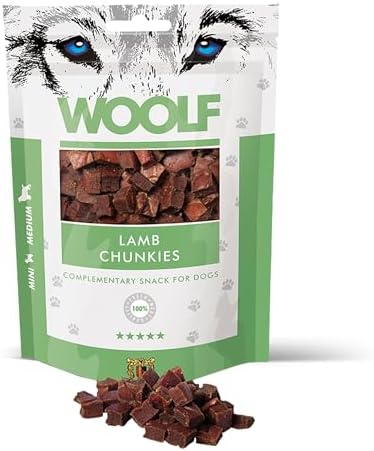 Biscotti per cani snack naturali con carne di agnello 91% premiet...